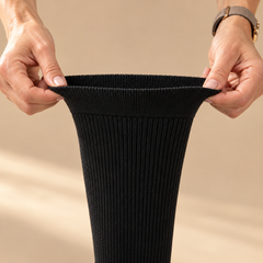 Bramley Bamboo Compression Socks fabric stretch detail