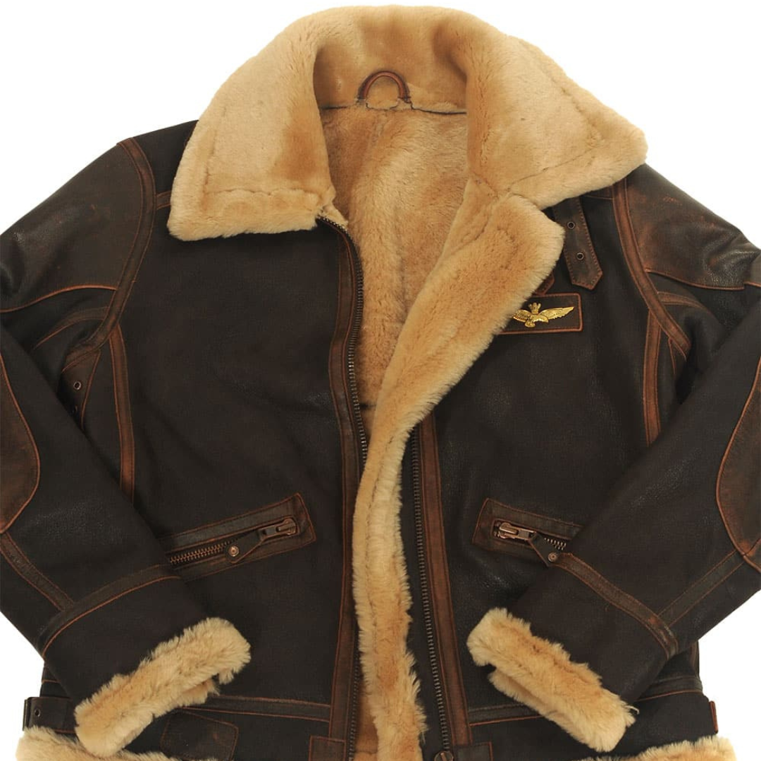 Kevin | Luxe Leather Pilot Aviator Jacket