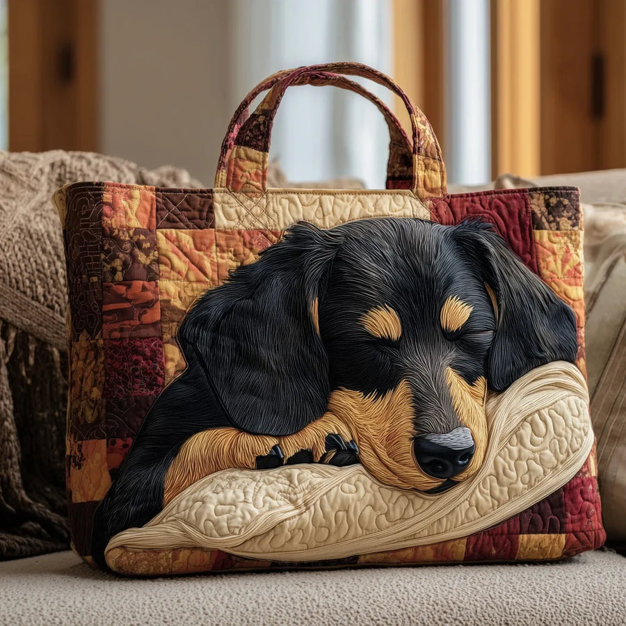 Tote Padded Bag - Dachshund