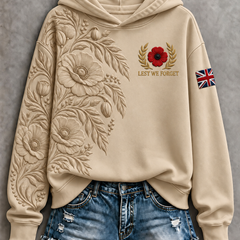Women's Remembrance Day Regular Sweatshirt in Sand