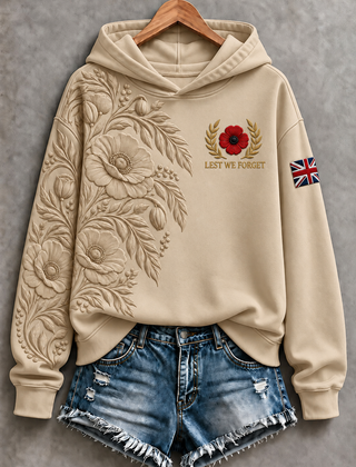 Women's Remembrance Day Regular Sweatshirt in Sand