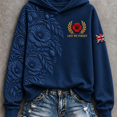 Women's Remembrance Day Regular Sweatshirt in Navy