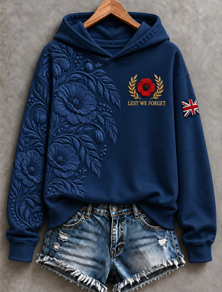 Women's Remembrance Day Regular Sweatshirt in Navy