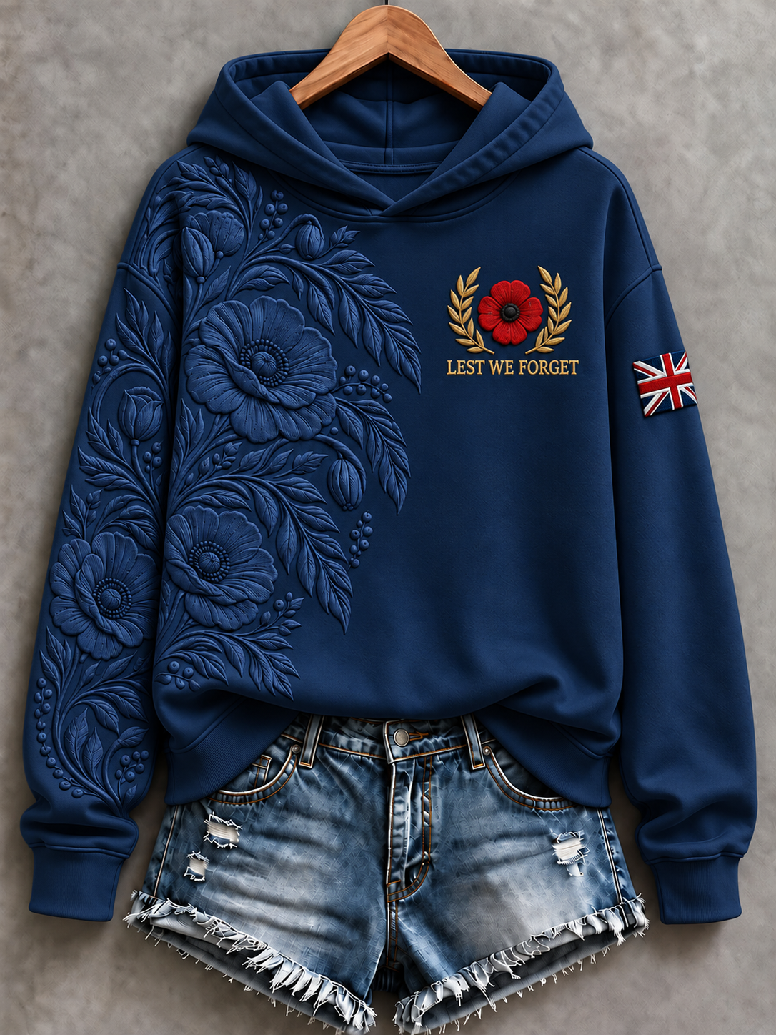 Women's Remembrance Day Regular Sweatshirt in Navy