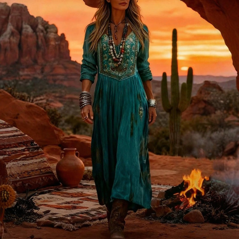 Rhiannon | Bohemian Flowing Maxi Dress