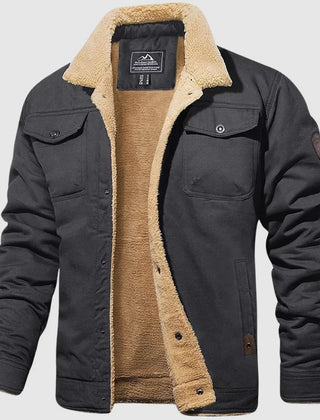 Verity Charcoal flannel jacket