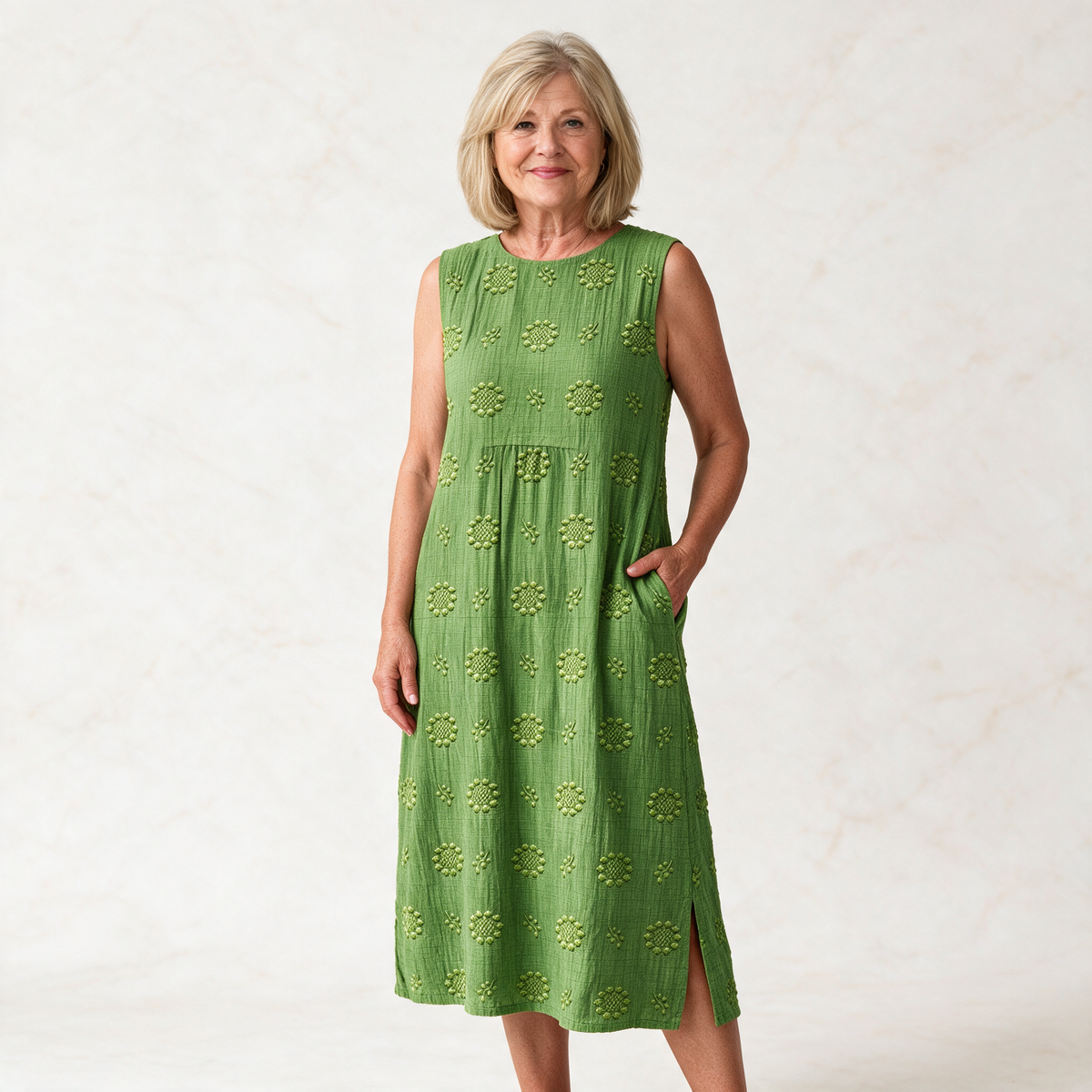 SARA | PATTERNED MIDI DRESS