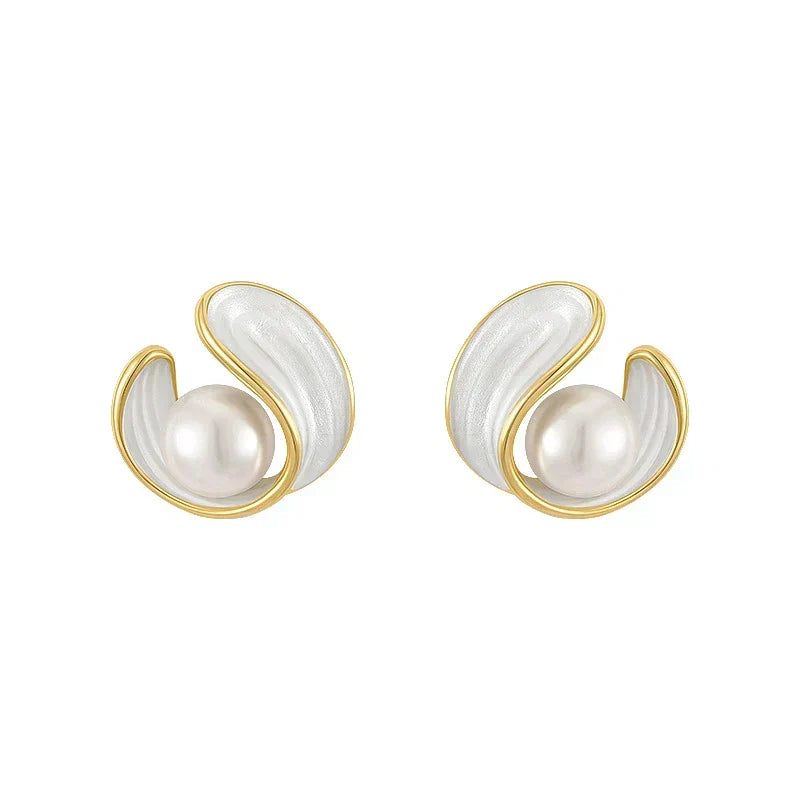 Luxury White Opal Earrings
