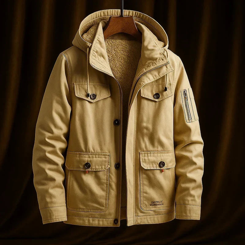 Lavinia Sand flannel jacket