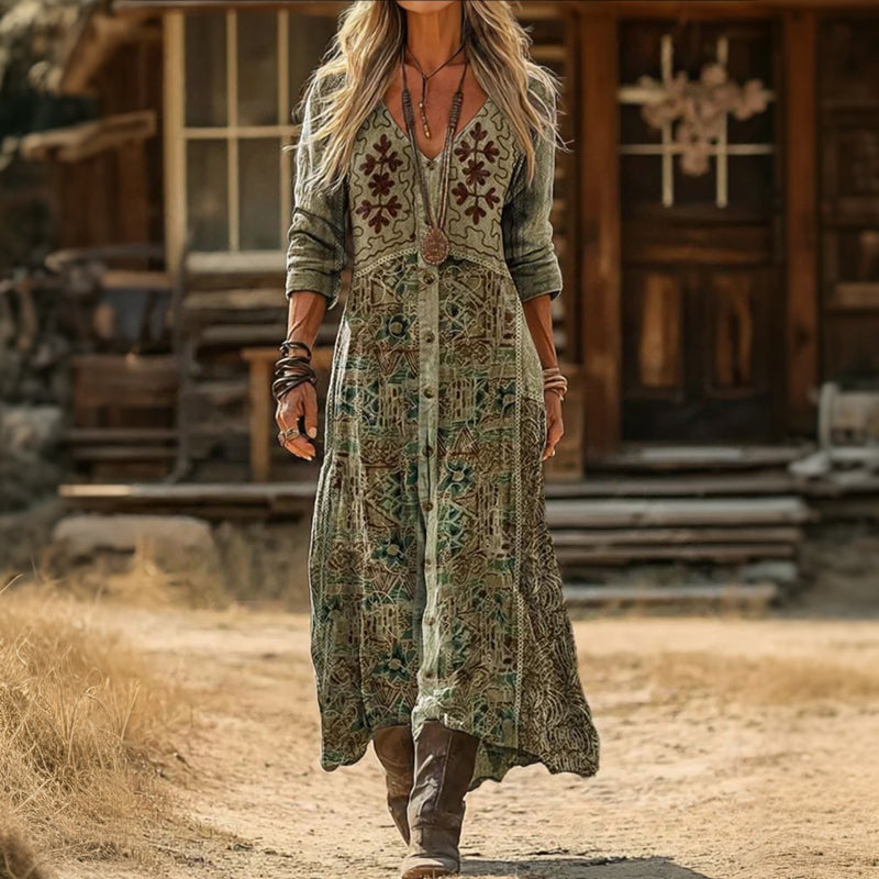 Rosamund | Free-Spirited Ankle-Length Dress