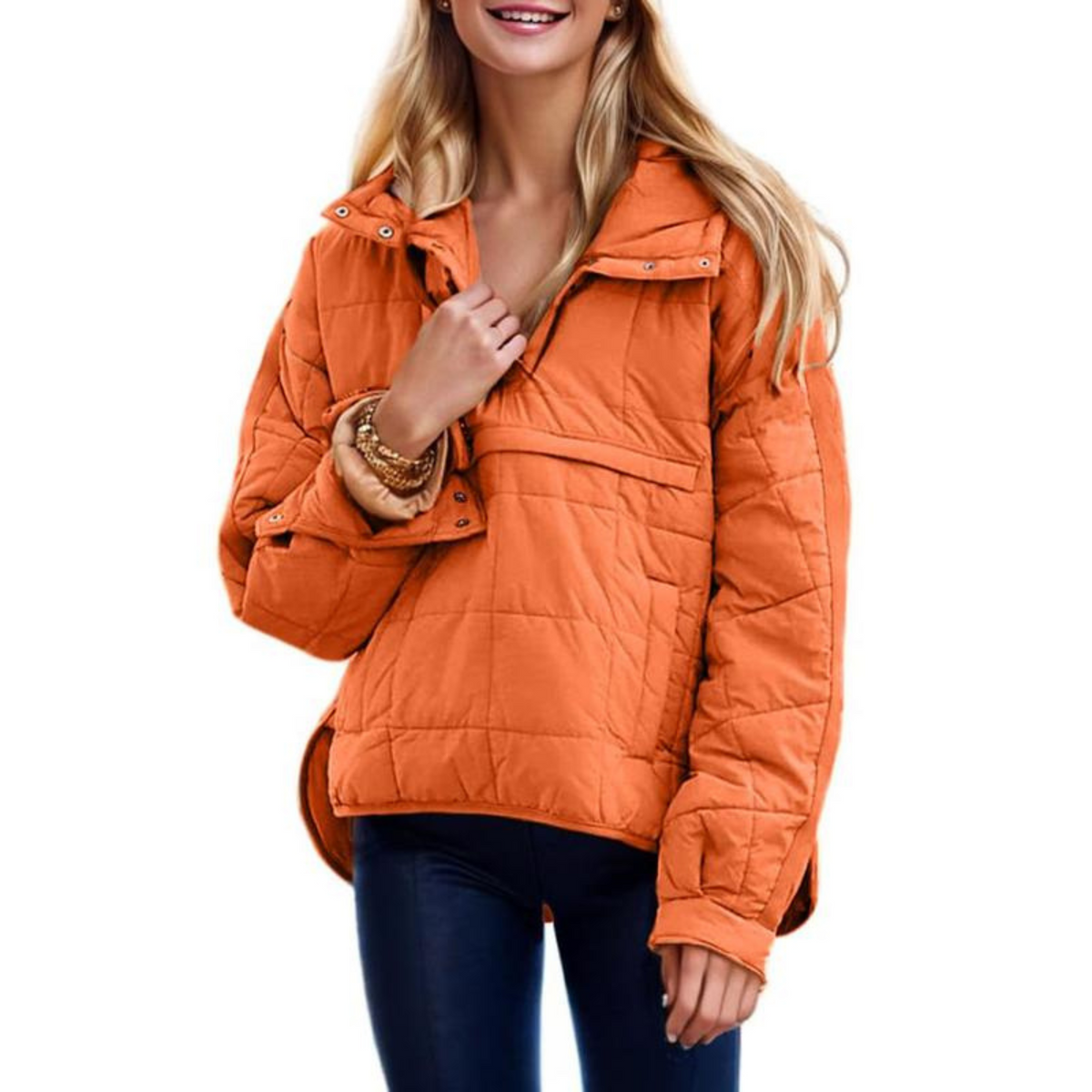 Farrell | Quilted Hooded Pullover Jacket