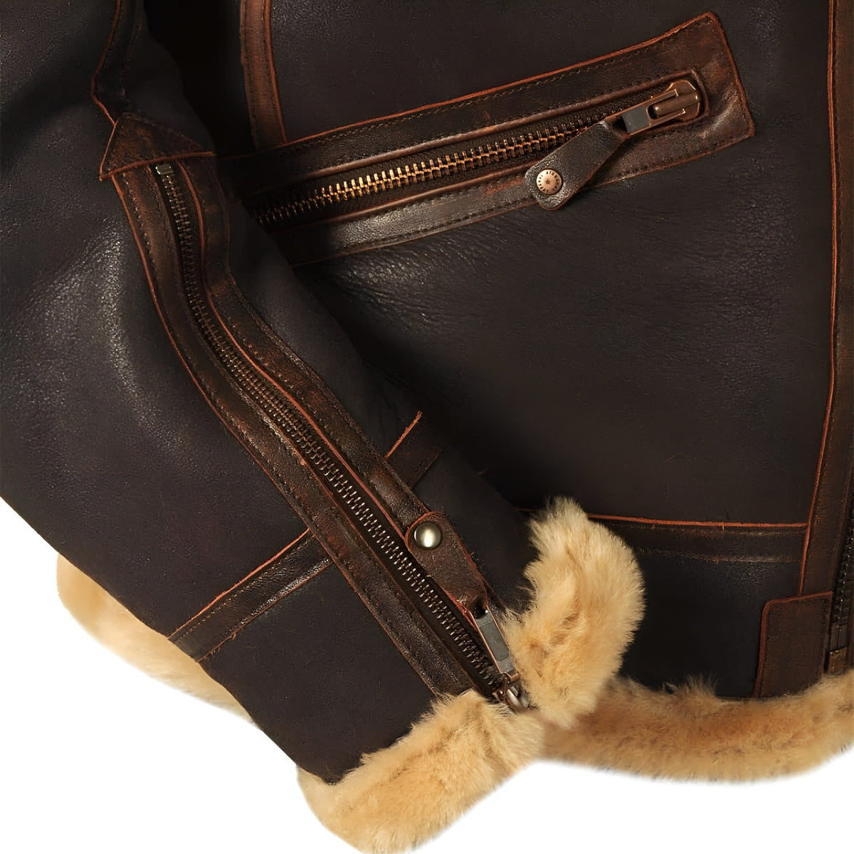Kevin | Luxe Leather Pilot Aviator Jacket