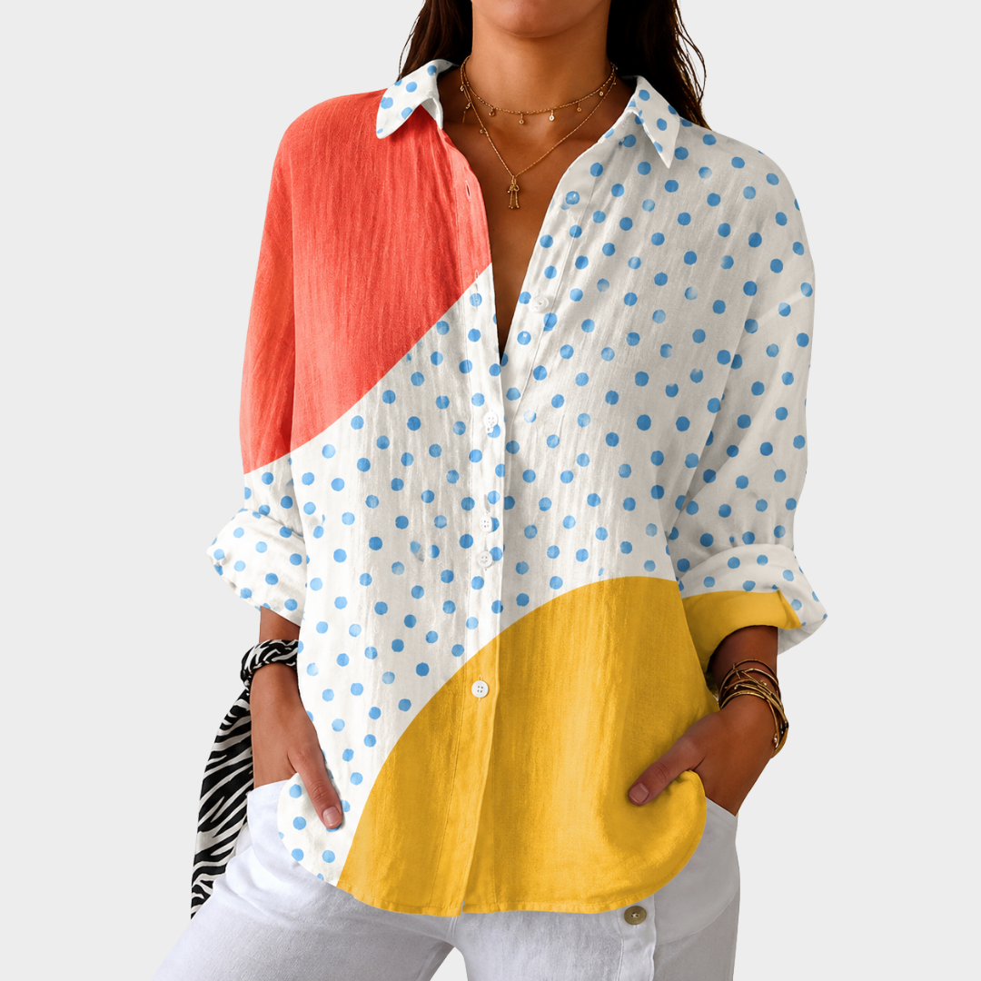ELLA | LIGHTWEIGHT AND COLORFUL BLOUSE WITH PRINT