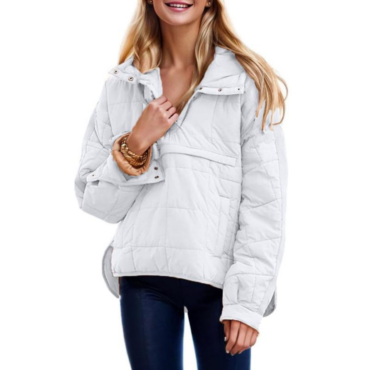 Farrell | Quilted Hooded Pullover Jacket
