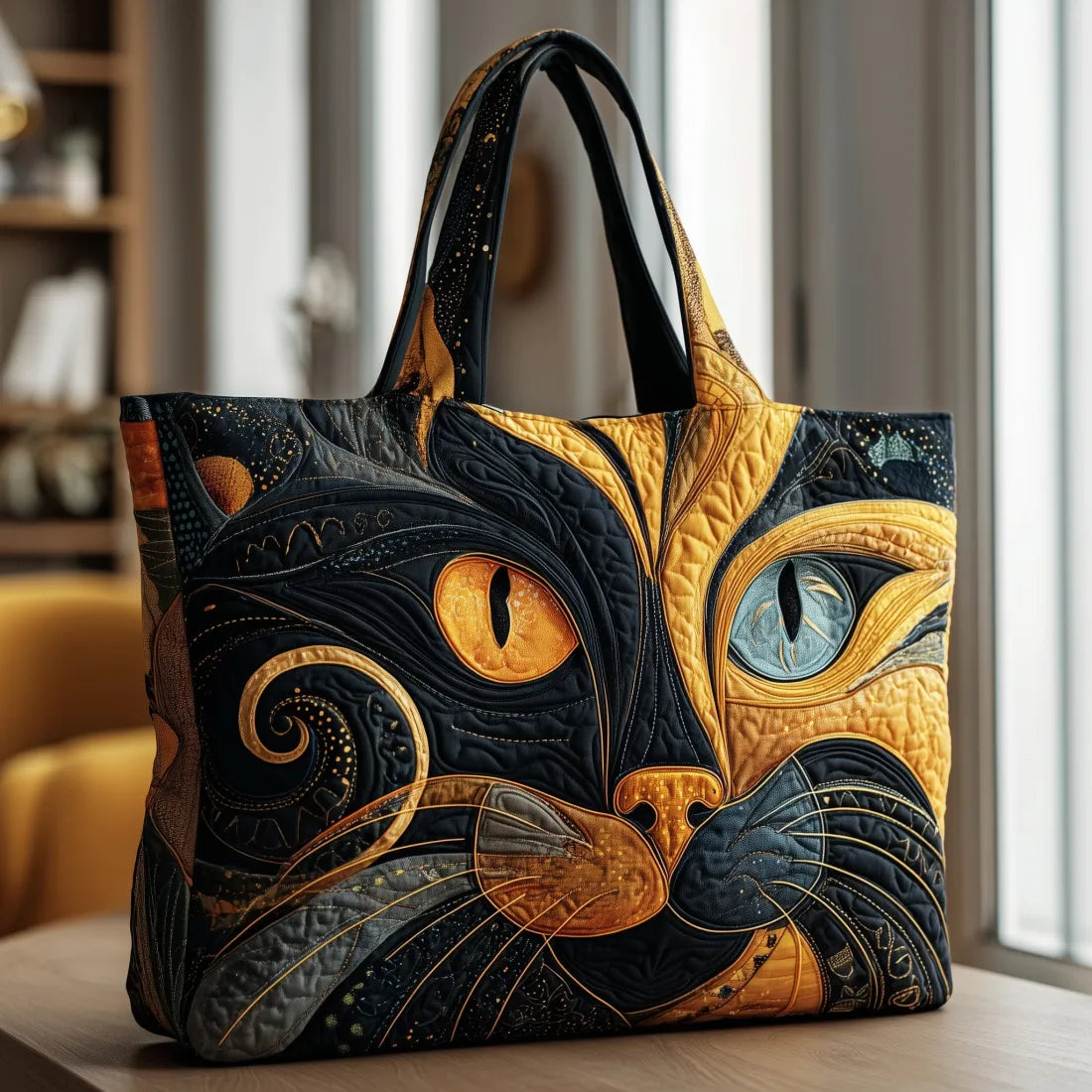 Tote Padded Bag - Mystical Cat