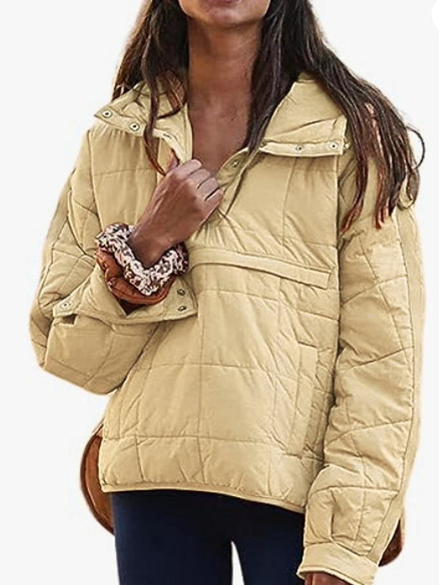 Farrell | Quilted Hooded Pullover Jacket