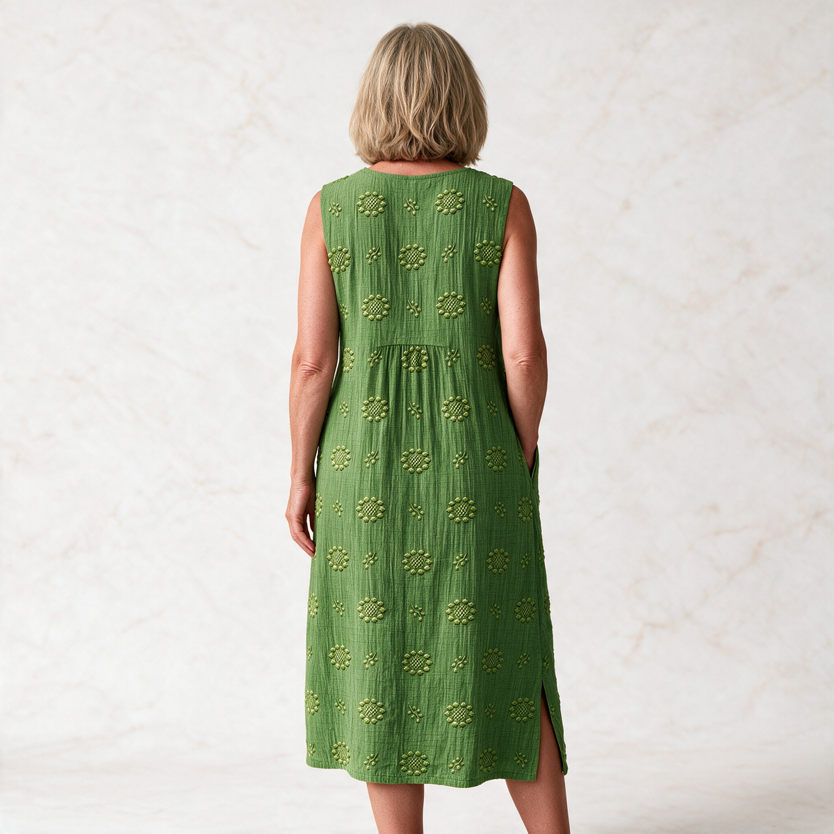 SARA | PATTERNED MIDI DRESS