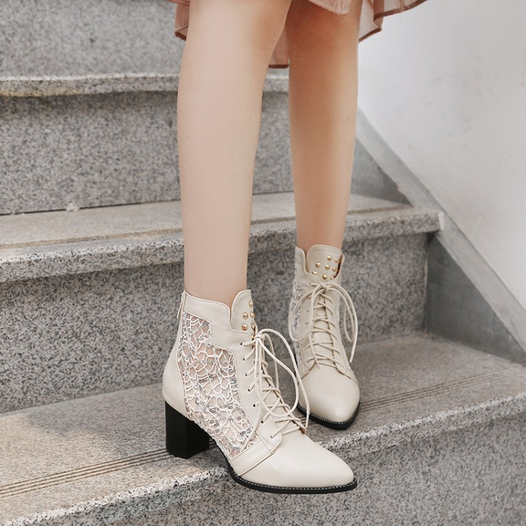 Patricia | Refined Lace-Up Heeled Boots