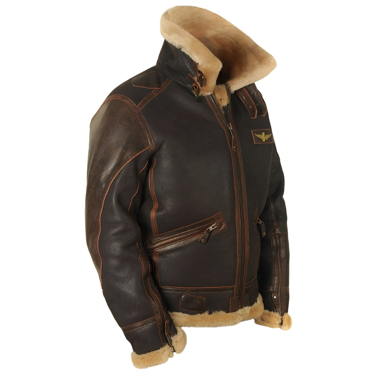 Kevin | Luxe Leather Pilot Aviator Jacket