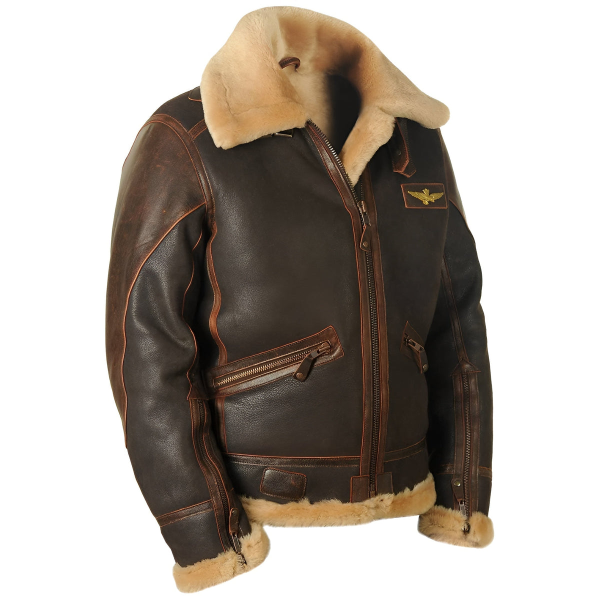 Kevin | Luxe Leather Pilot Aviator Jacket