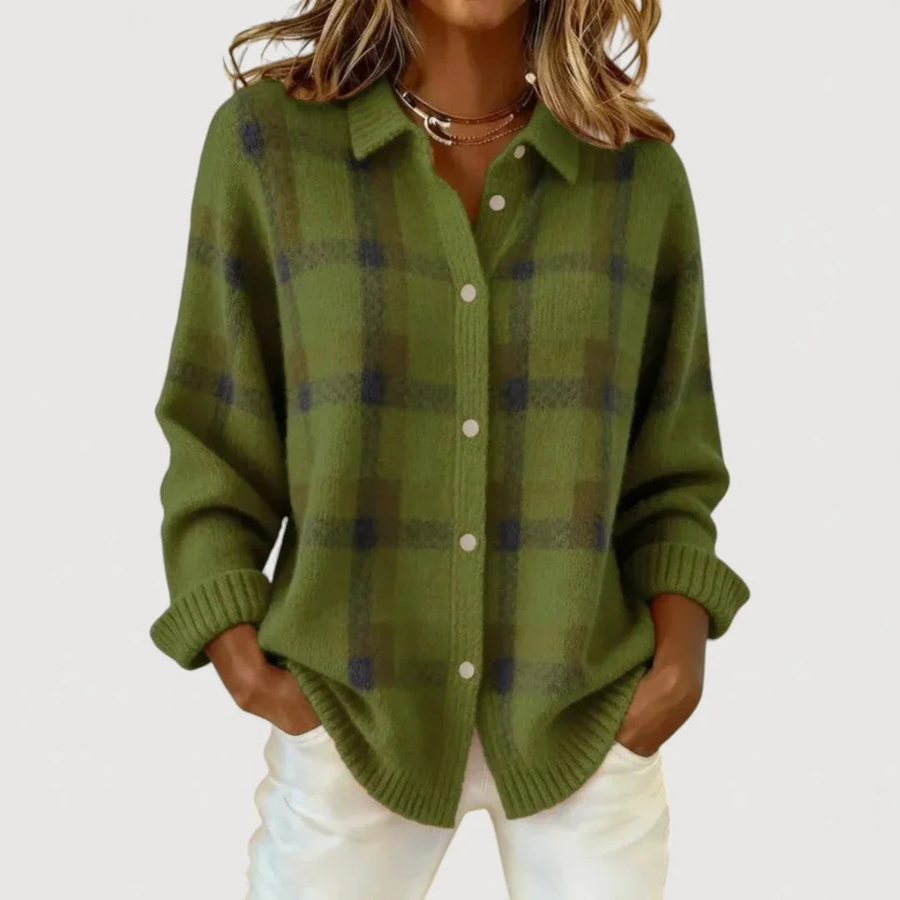 Matilda | Checked Knit Cardigan