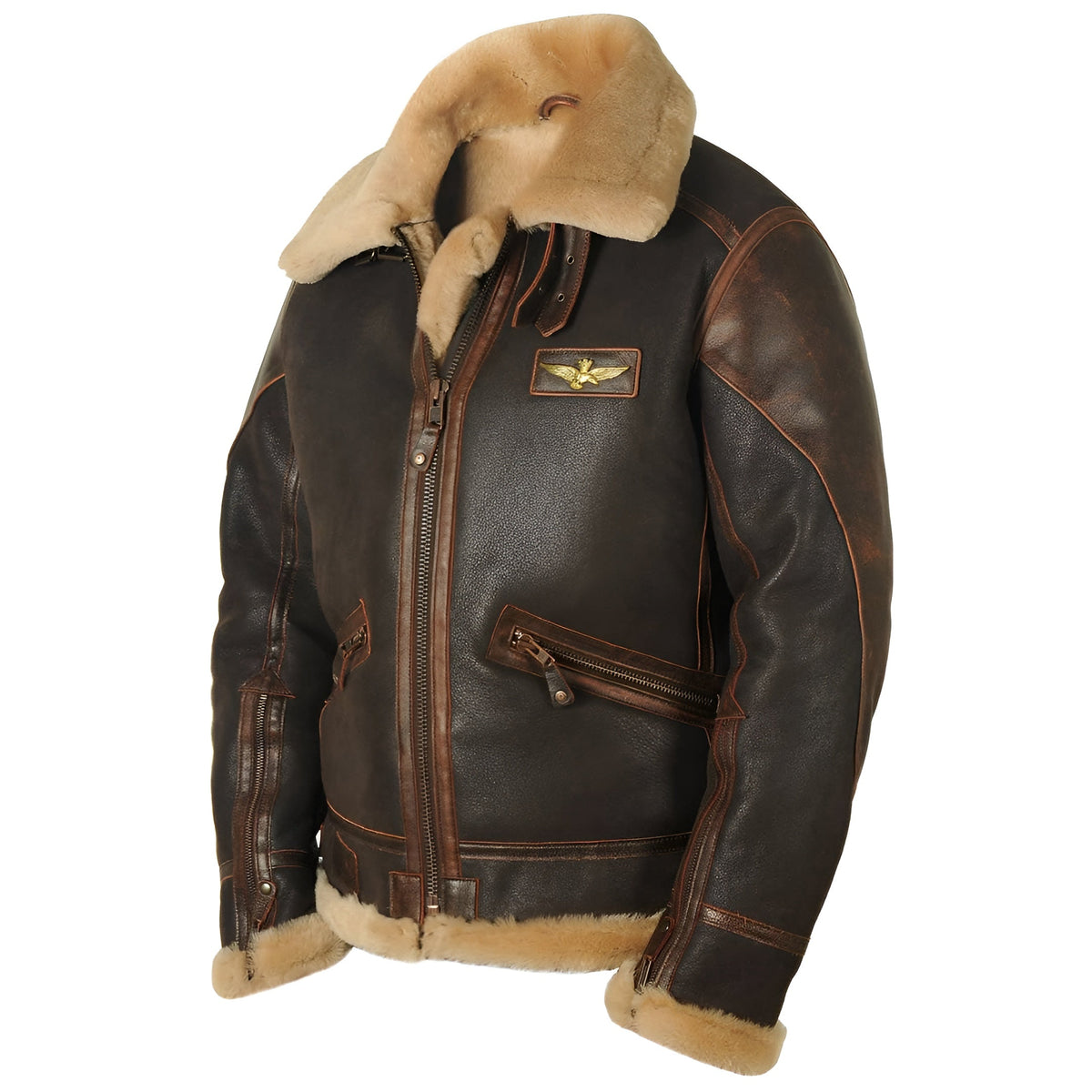 Kevin | Luxe Leather Pilot Aviator Jacket