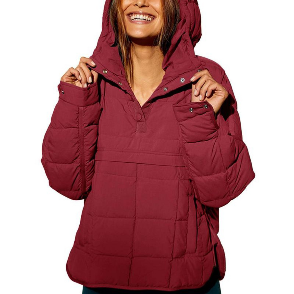 Farrell | Quilted Hooded Pullover Jacket