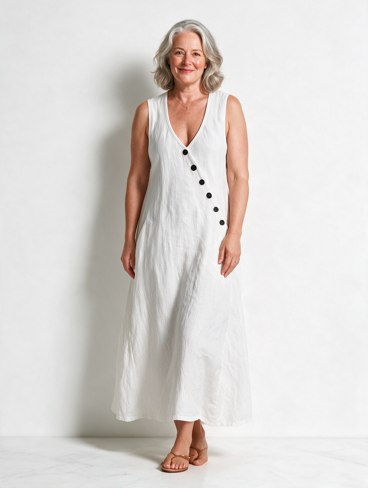 Minimalist And Cozy Button-up Dress