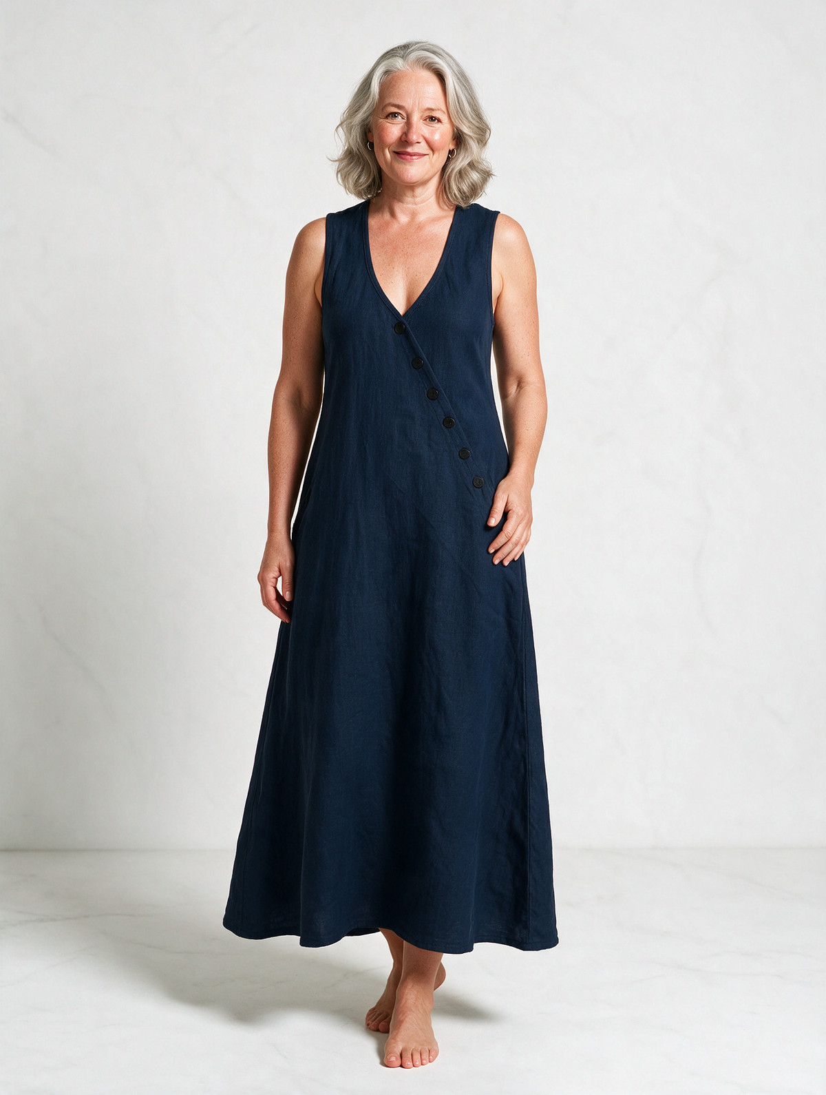 Minimalist And Cozy Button-up Dress