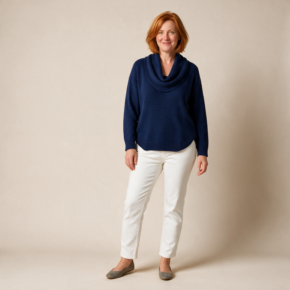 Soft Cowl Neck Jumper