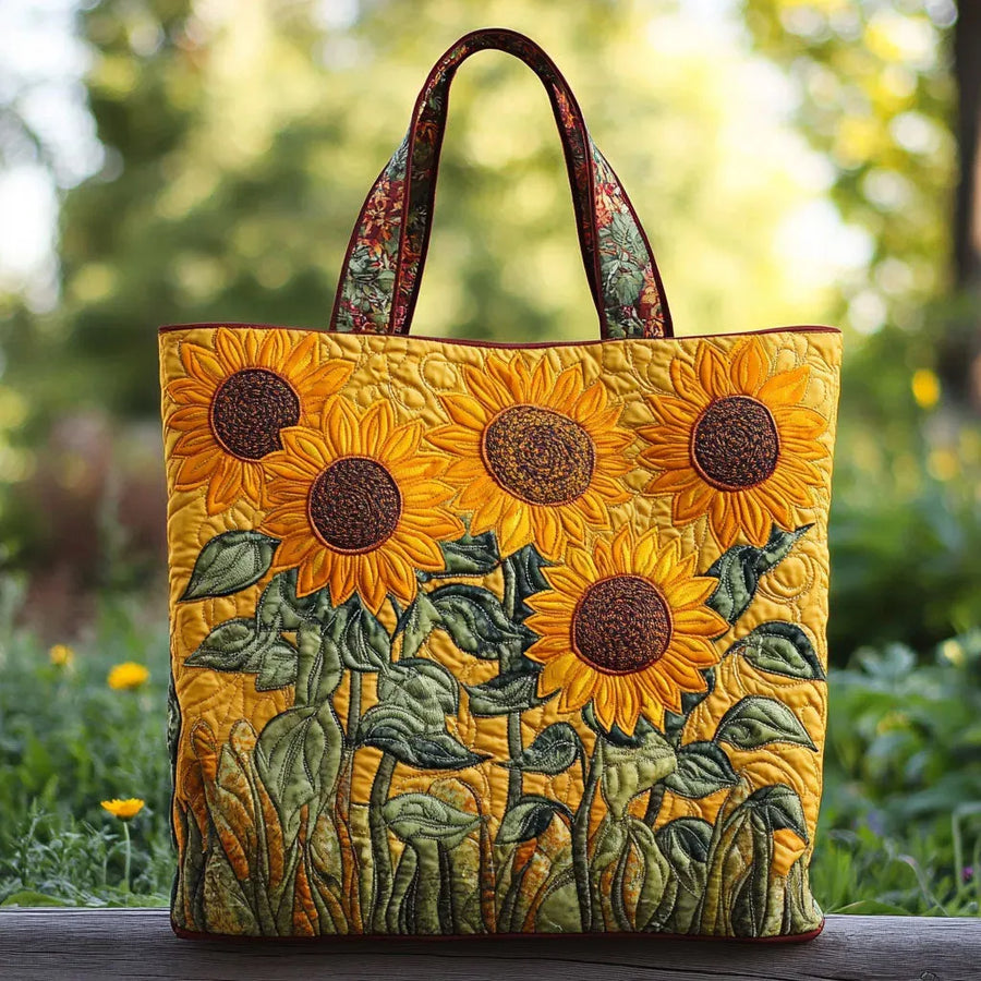 Tote Padded Bag - Classic Sunflowers
