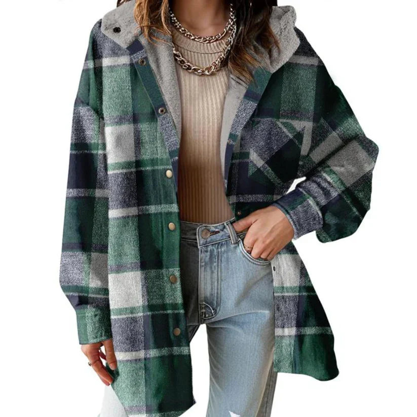 Ceylan | Cozy Hooded Flannel Jacket