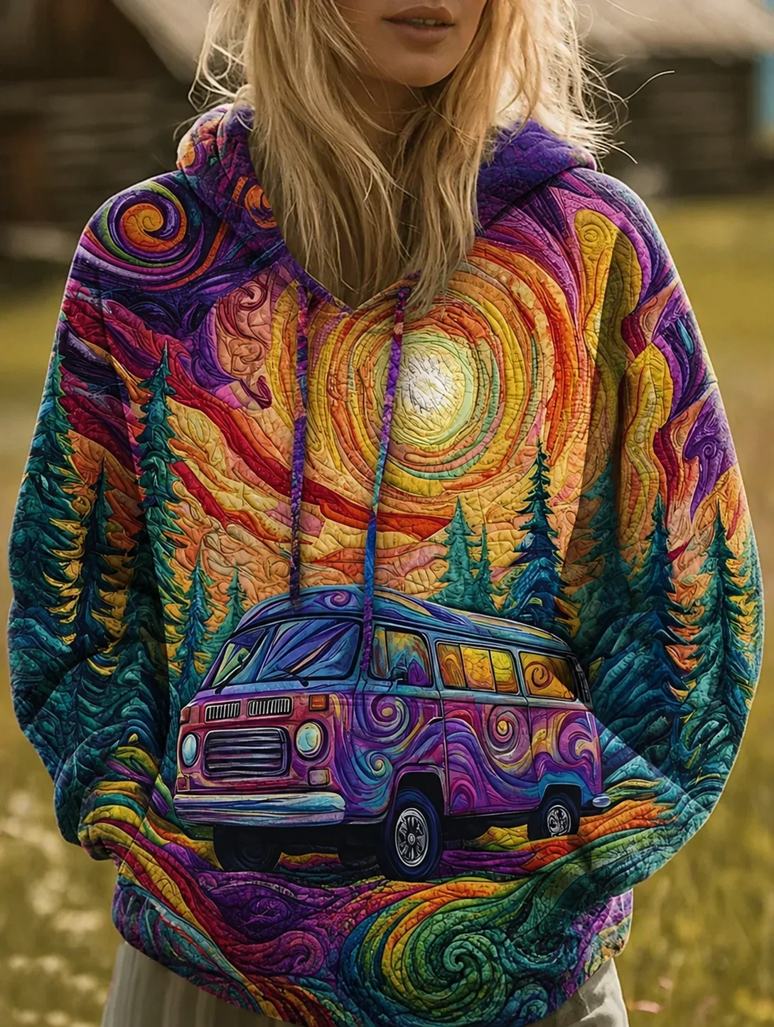 Clara | Vintage Camper Van Hoodie