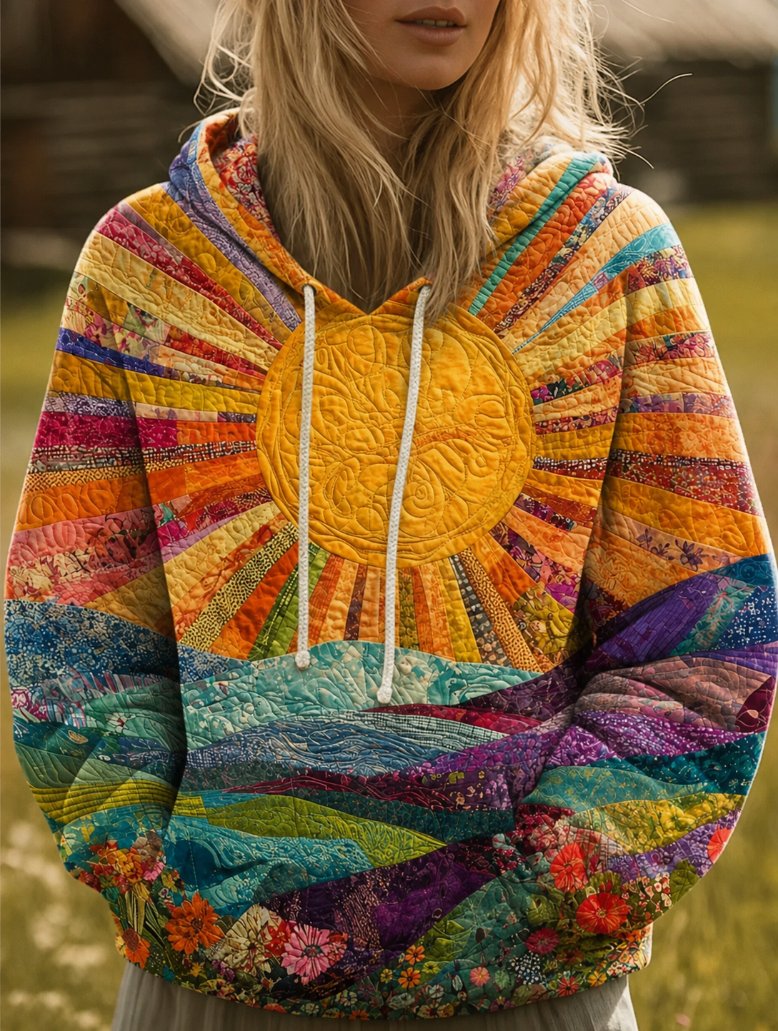 Amara | Sunrise Print Hoodie