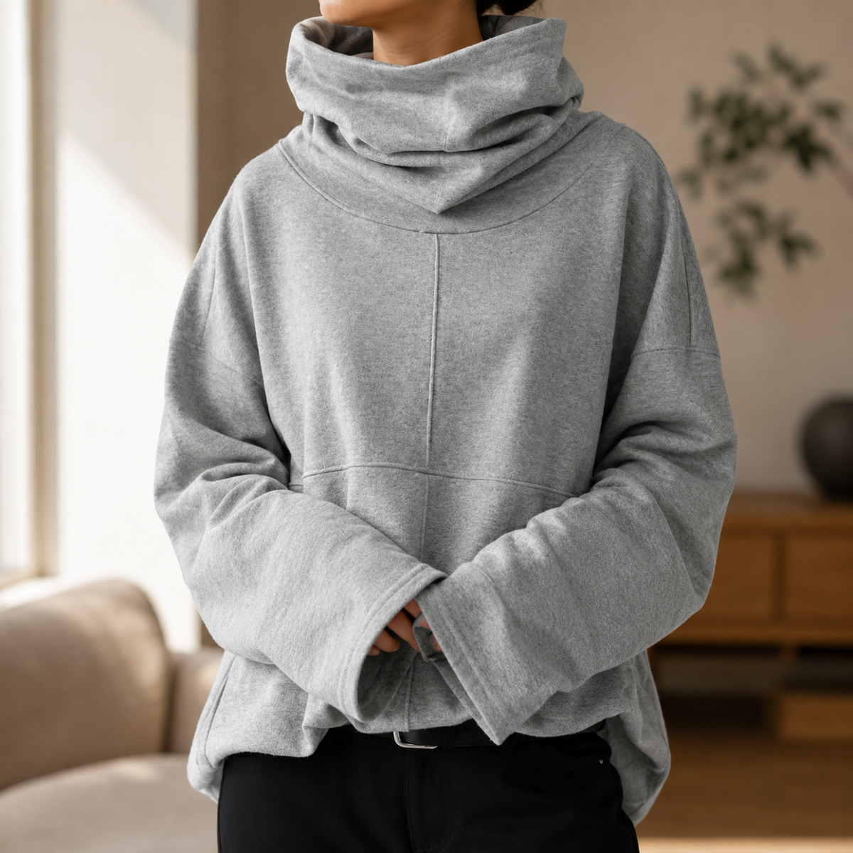 Uzeline | Cosy Cowl Neck Pullover