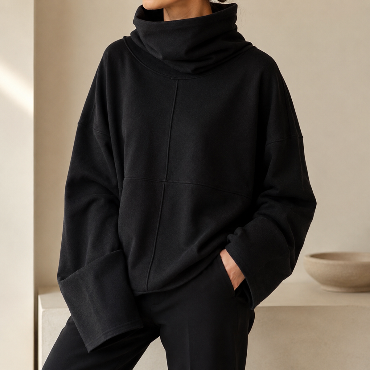 Uzeline | Cosy Cowl Neck Pullover