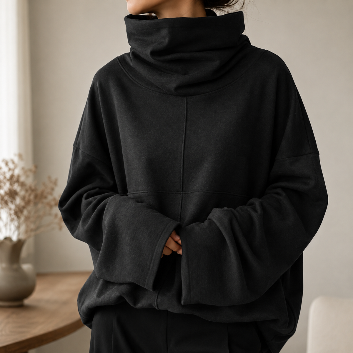 Uzeline | Cosy Cowl Neck Pullover