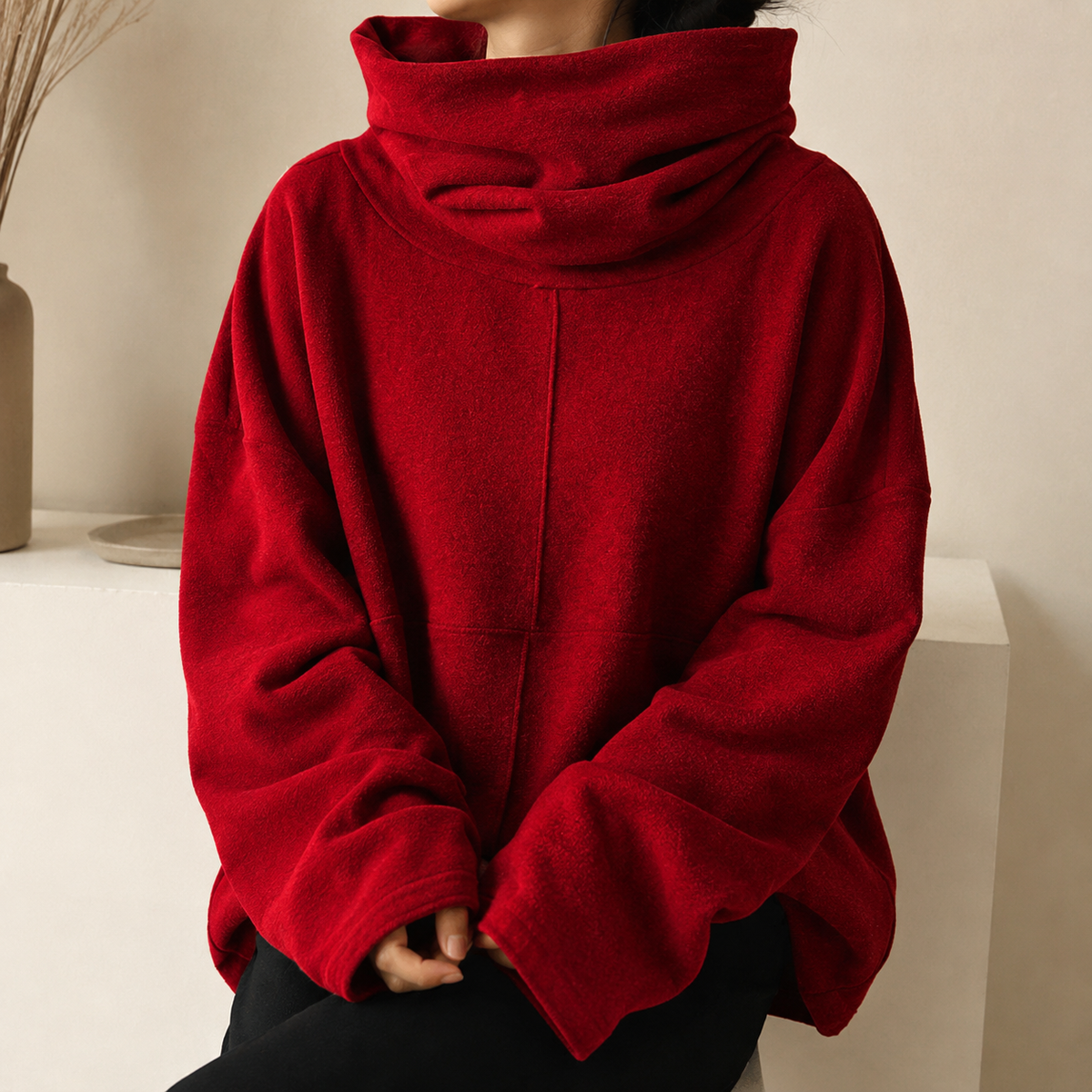 Uzeline | Cosy Cowl Neck Pullover