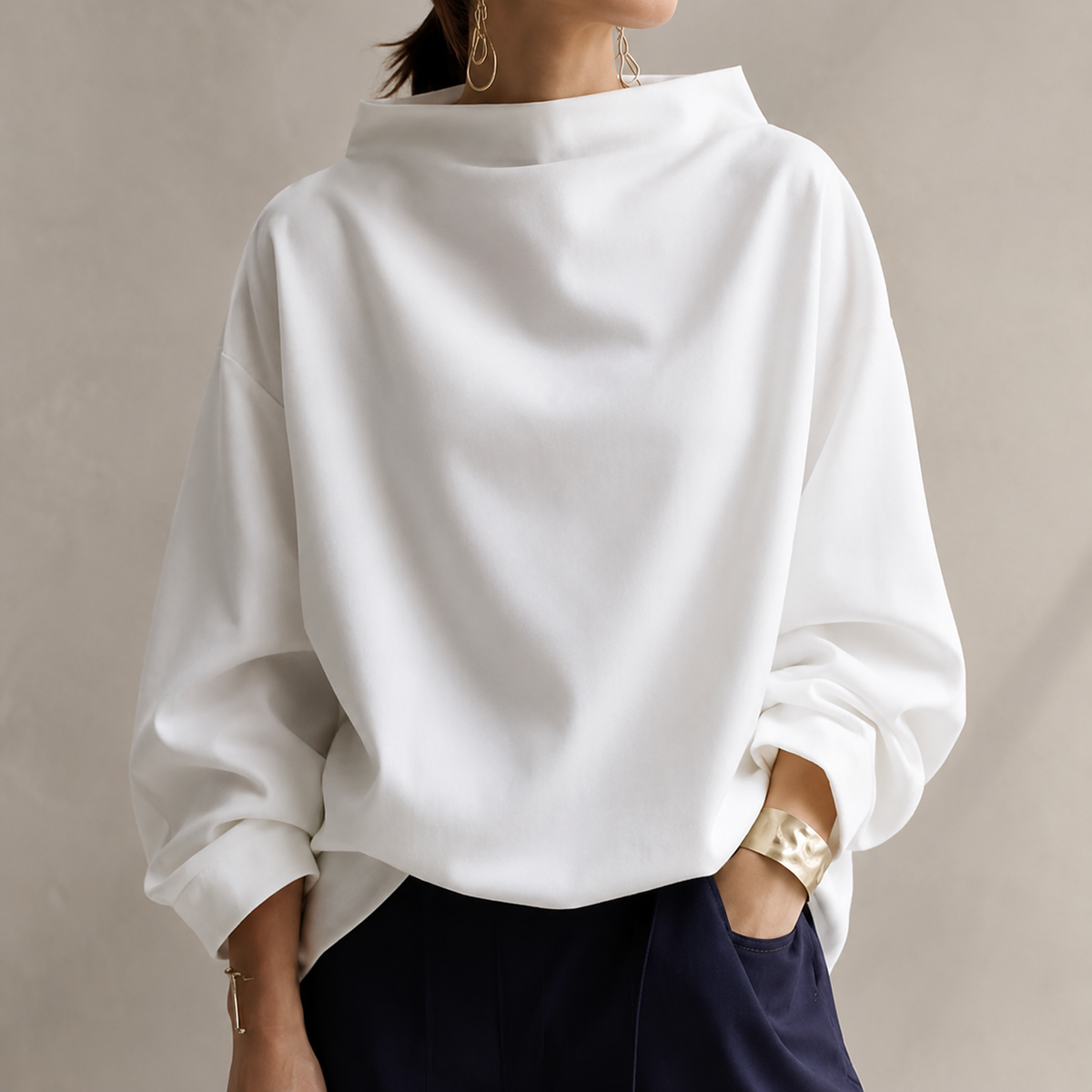 Colette | Funnel Neck Sweater