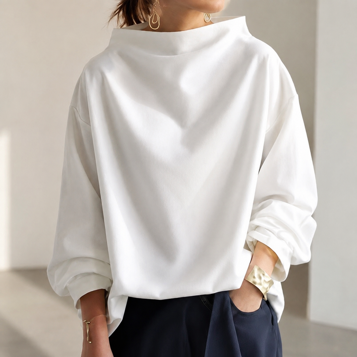 Colette | Funnel Neck Sweater