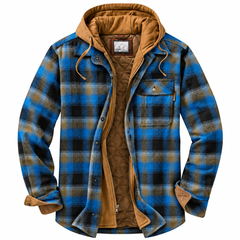 Octavia Blue Black Check flannel jacket