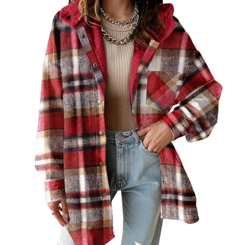 Ceylan | Cozy Hooded Flannel Jacket
