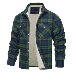 Prudence Green Navy Check flannel jacket