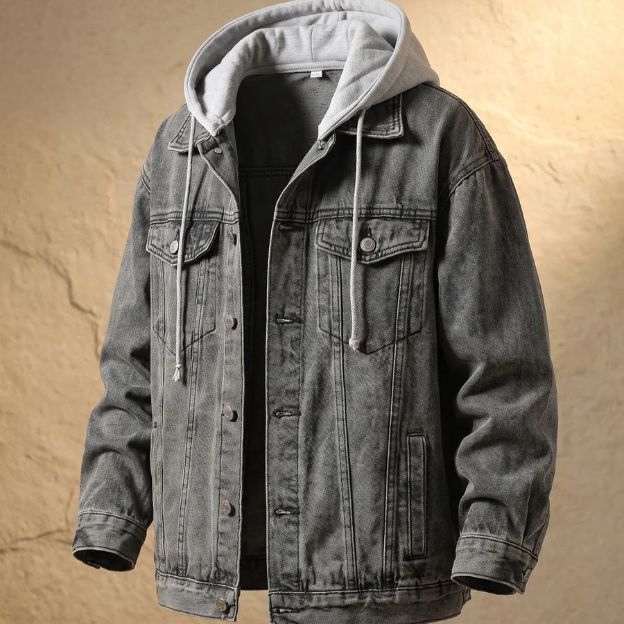 Ottilie Washed Grey flannel jacket