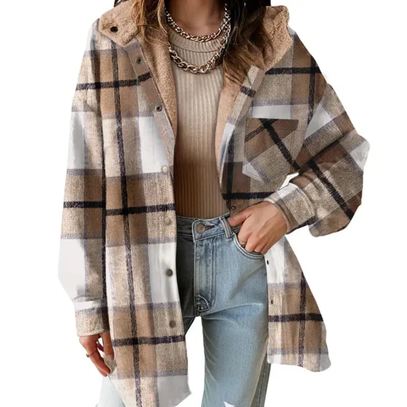 Ceylan | Cozy Hooded Flannel Jacket