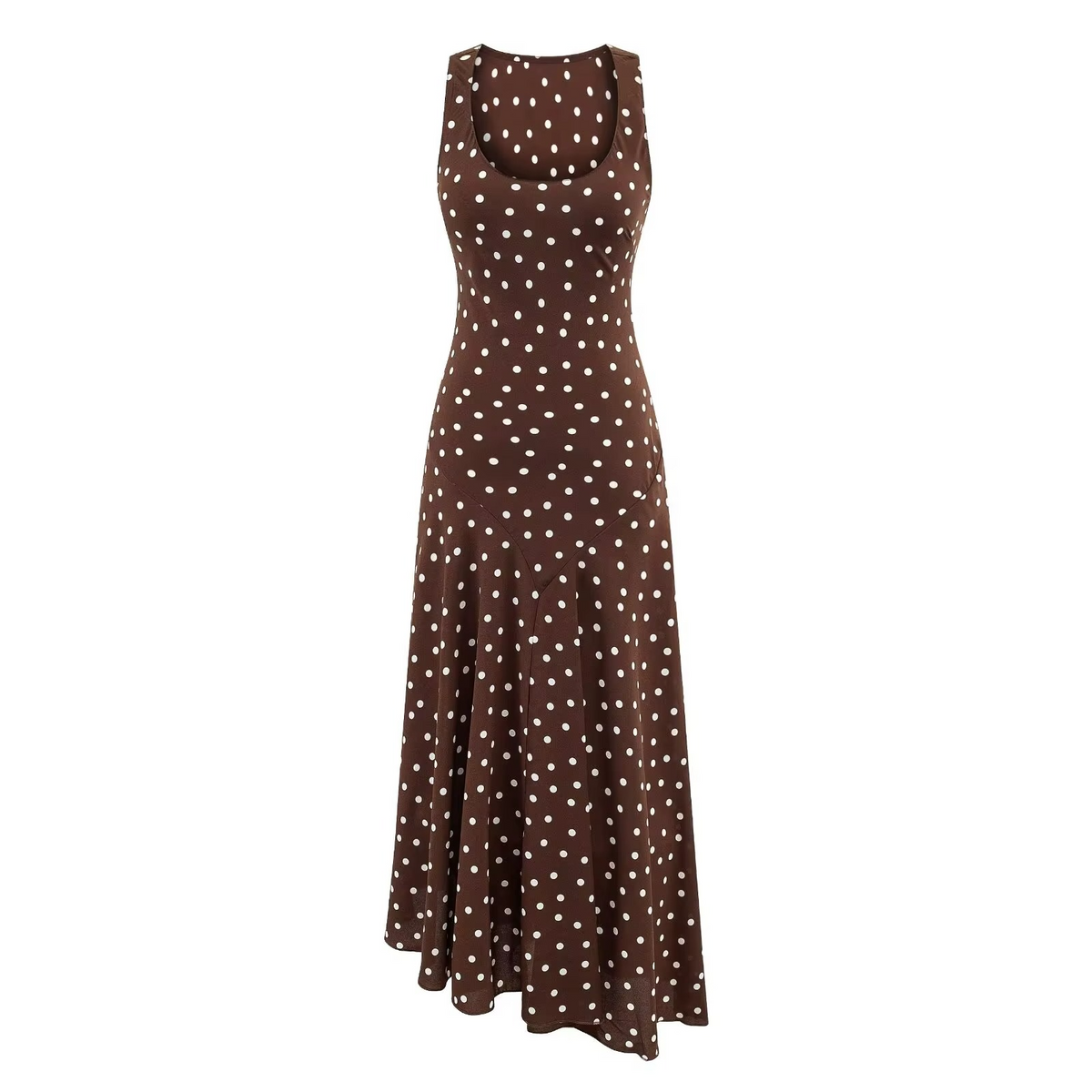 Vivian | Polo Dress Chocolate Polka Dot