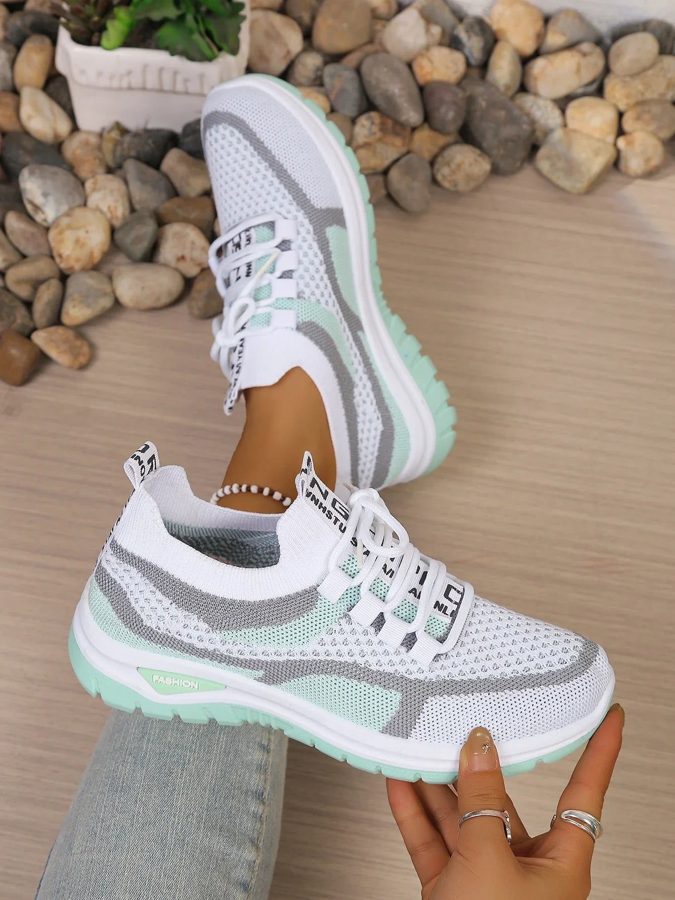 Rosalyn | Gradient Mesh Comfort Trainers
