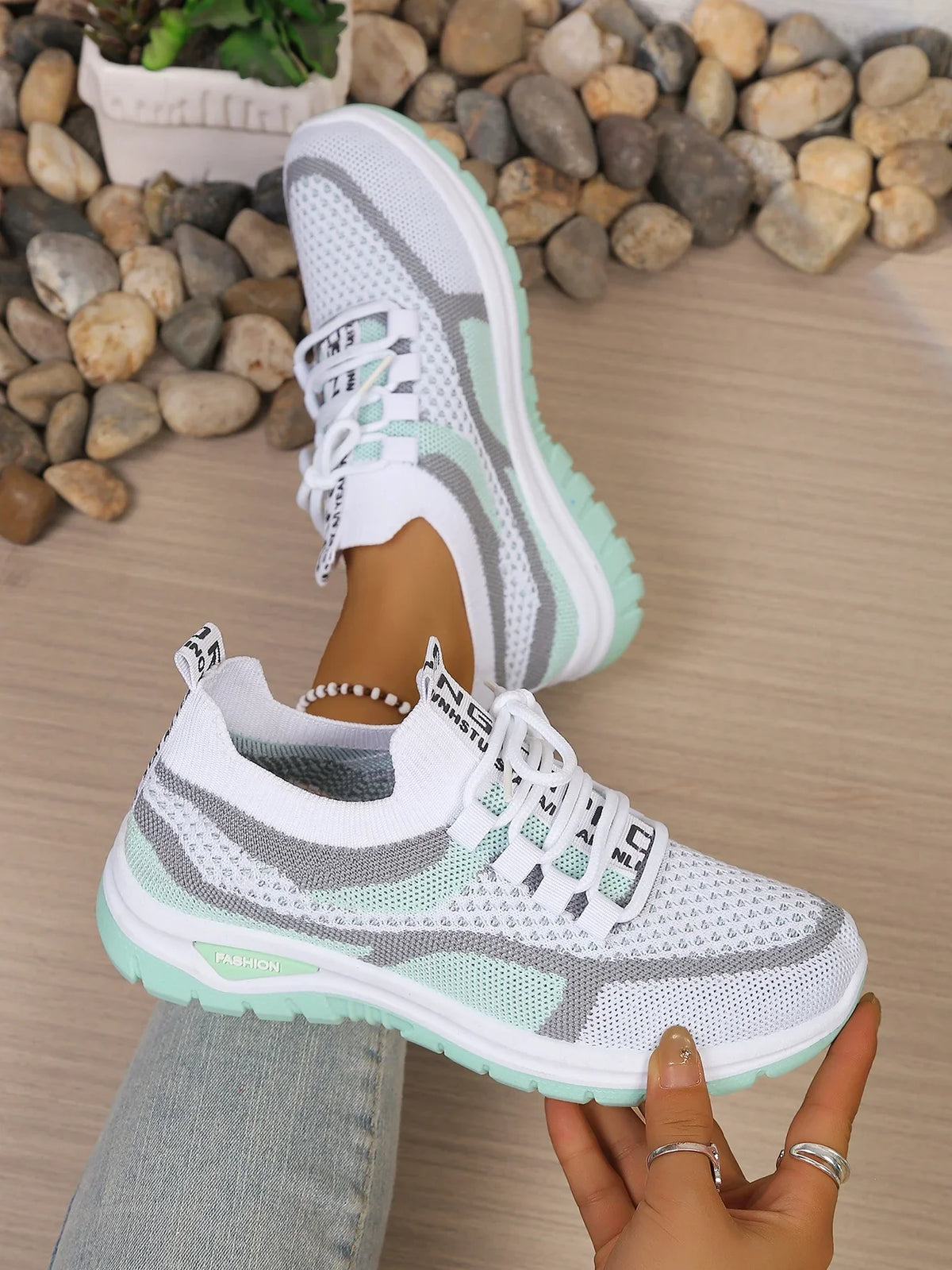 Rosalyn | Gradient Mesh Comfort Trainers