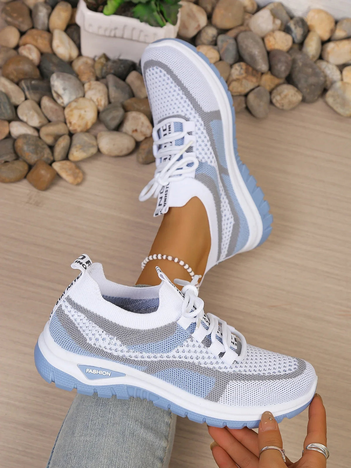 Rosalyn | Gradient Mesh Comfort Trainers