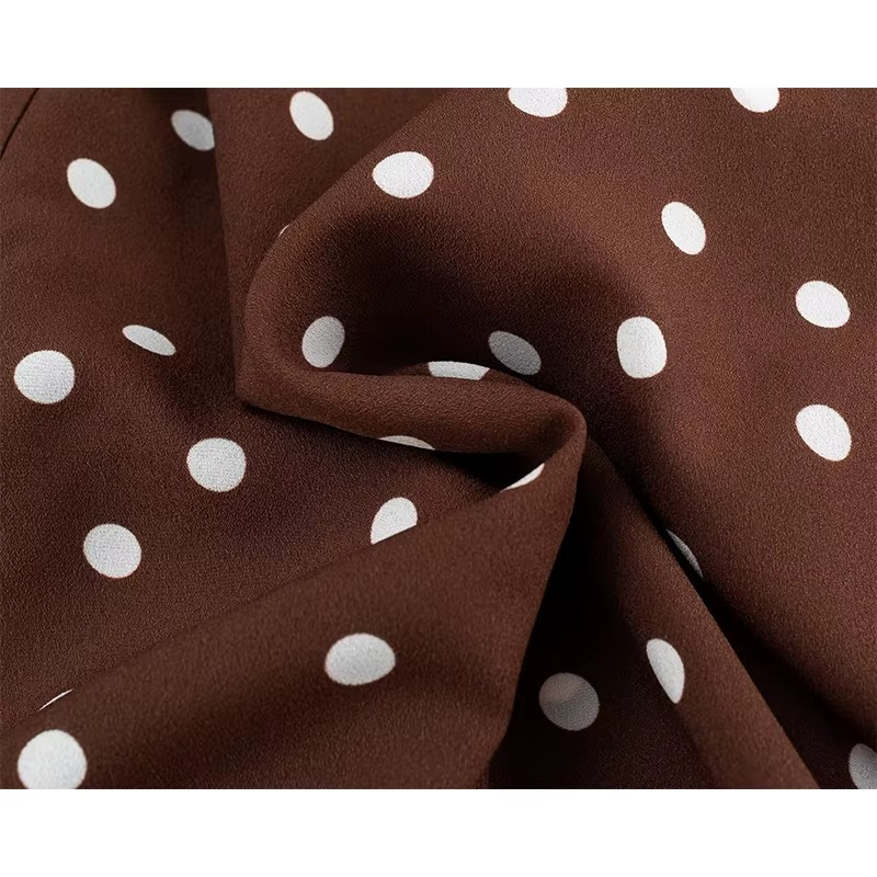 Vivian | Polo Dress Chocolate Polka Dot